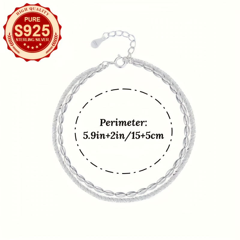 S925 Silver and Olive Bracelet Blingbling for Women